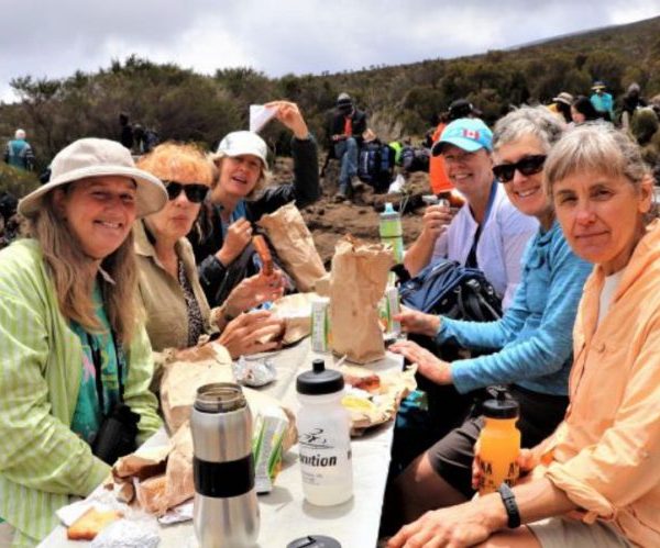 6 Days Machame Route: Lunch time with Climb Kilimanjaro and Tanzania Safari