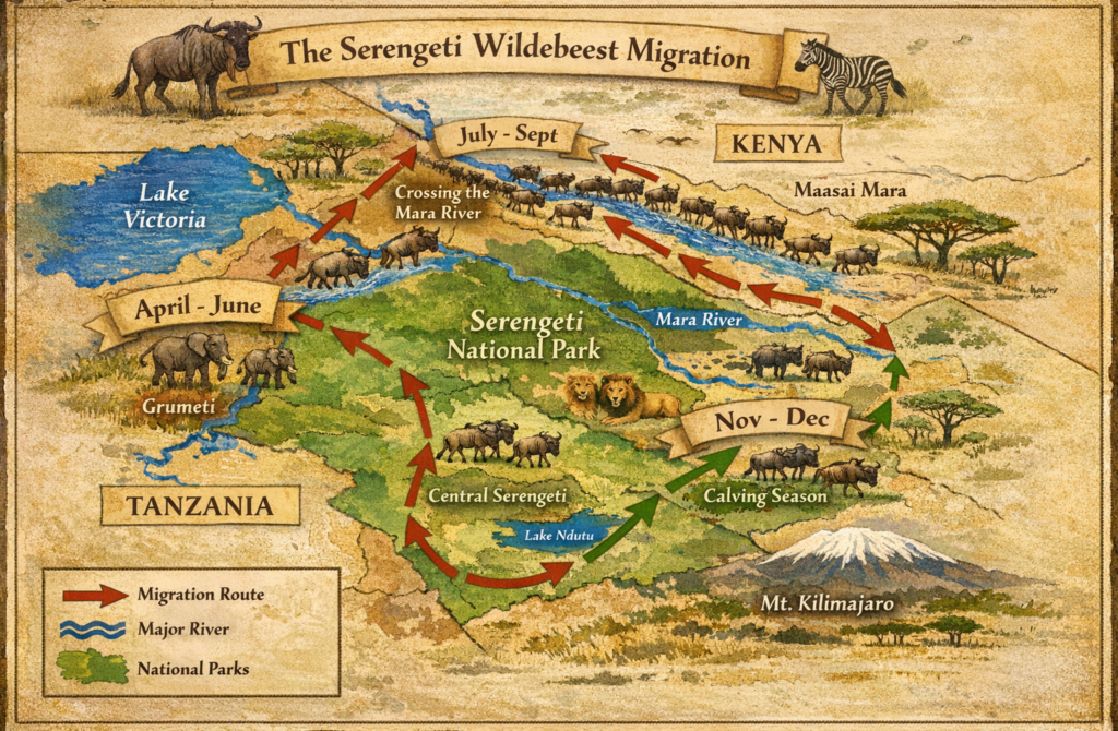 When and Where Can I See the Great Migration in Tanzania?